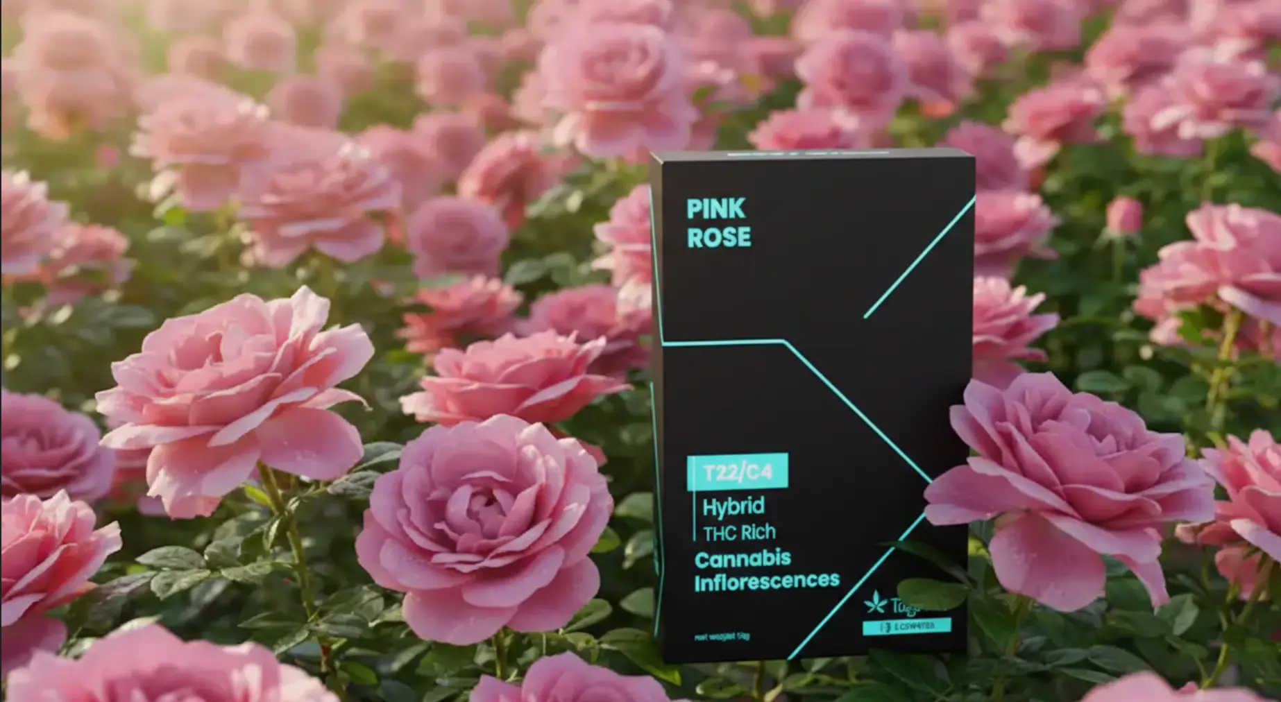 פינק רוז מיני Pink Rose Mini - תמונת תפרחת ואריזה לכתבת סקירה